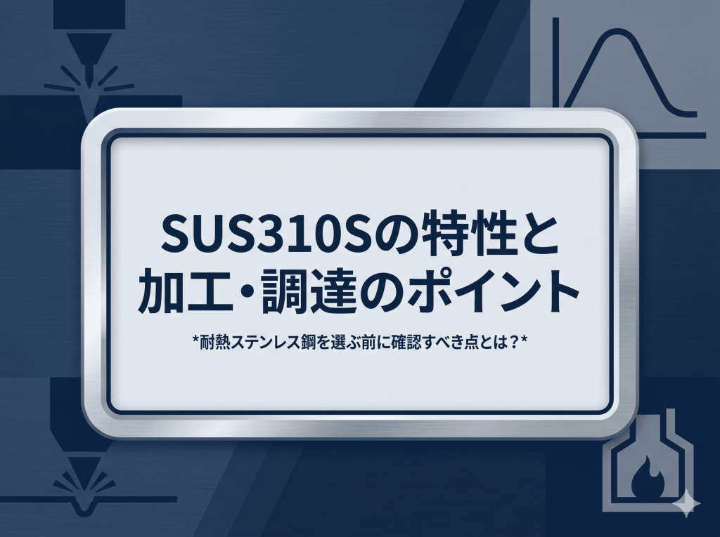 SUS310Sの特性と加工・調達のポイント｜耐熱ステンレス鋼を選ぶ前に確認すべき点とは？